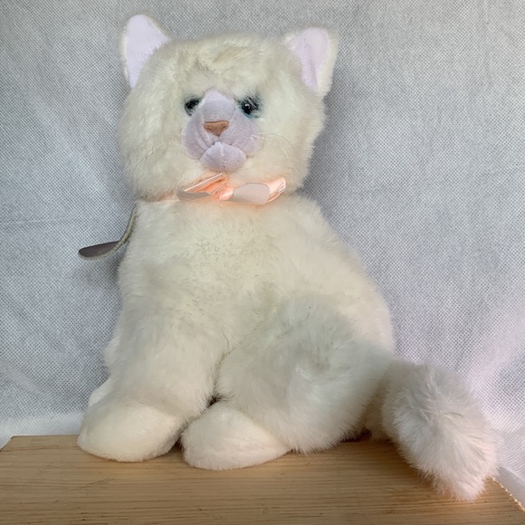 1987 Dakin Playthings Soft Classics Persian Blue Eye Cat Plush Stuffed Animal - Picture 3 of 12